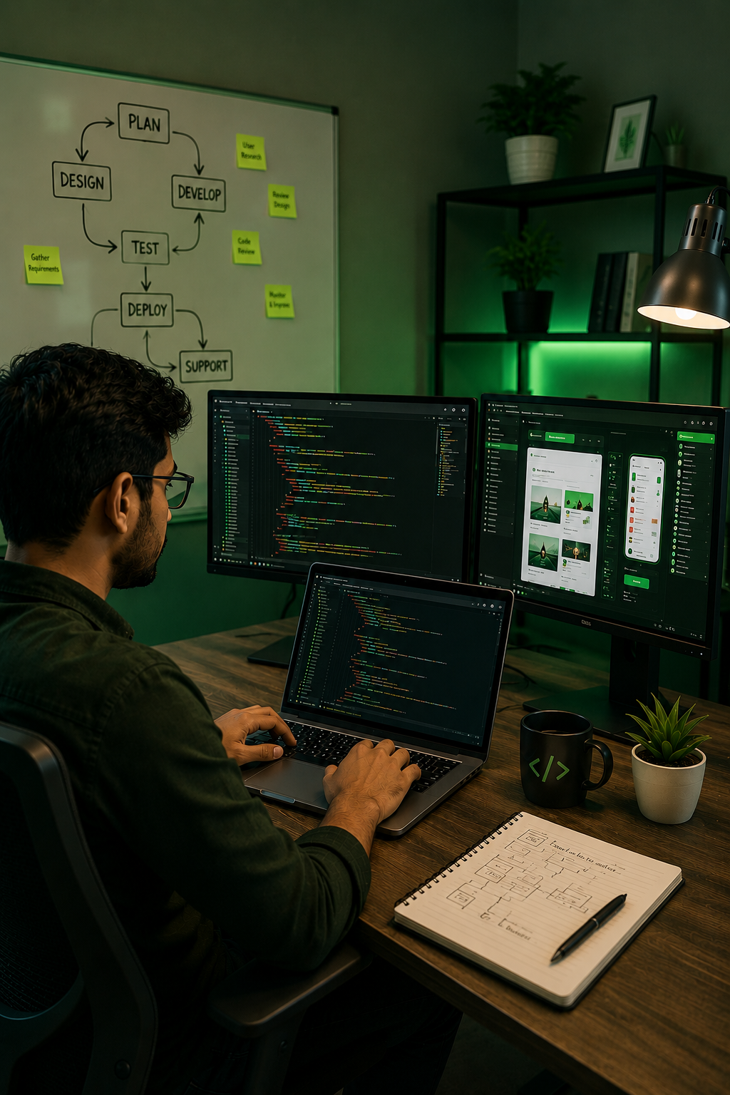 AI-assisted website development, testing and optimization